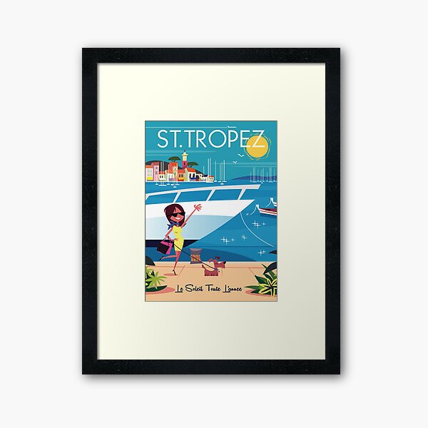 Item preview, St Tropez poster designed and sold by GAGodel.