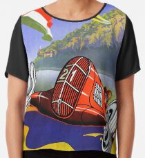 Blusa Cartel del viaje del vintage de Budapest Hungría restaurado