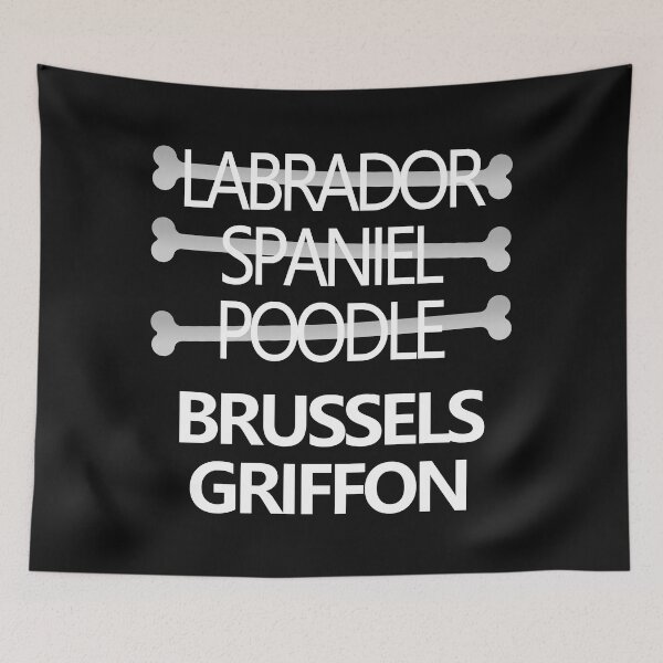 Item preview,  Brussels Griffon Dog Breed Text design designed and sold by GetItGiftIt.