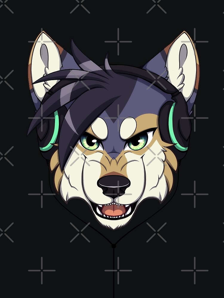 "Headphone Wolf" by 8Bit-Paws | Redbubble