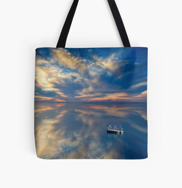 Summer, sun and sea - sunrise and sunset All Over Print Tote Bag