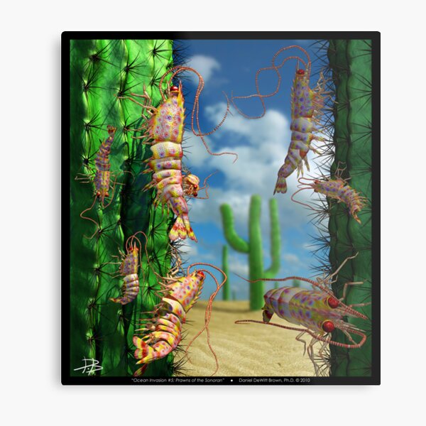 Ocean Invasion #5: Prawns of the Sonoran Metal Print