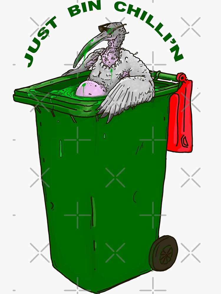 "Just Bin Chillin " Sticker for Sale by LukeRosenberg Redbubble