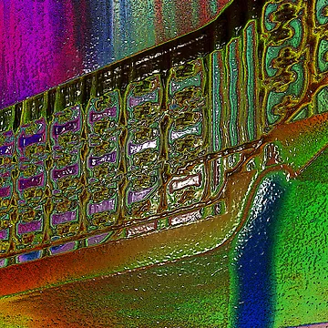 Artwork thumbnail, Textured Railing by Virginia Daniels
