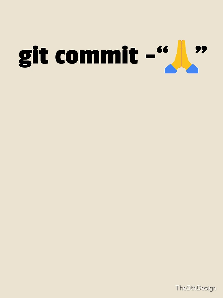 Thumbnail 4 of 4, Relaxed T-Shirt, git commit designed and sold by The5thDesign.