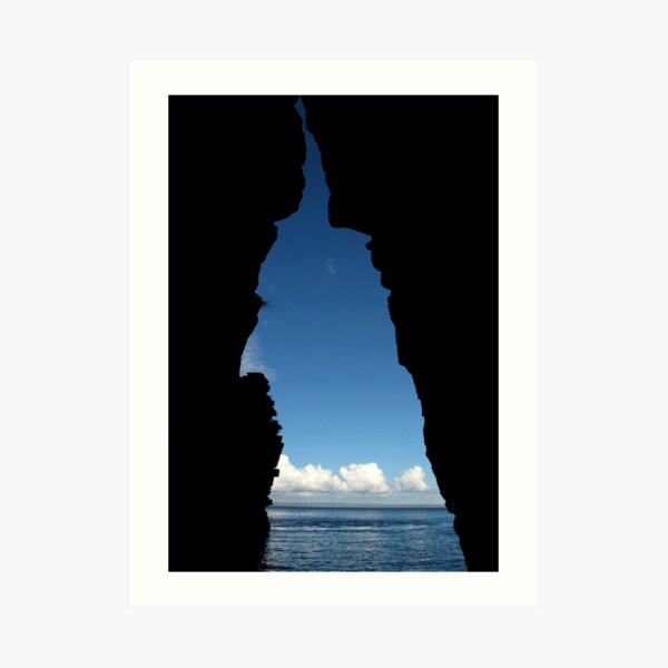 Aqua Cave Art Print