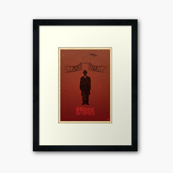 Steven Spielberg's BRIDGE OF SPIES (red version) Framed Art Print