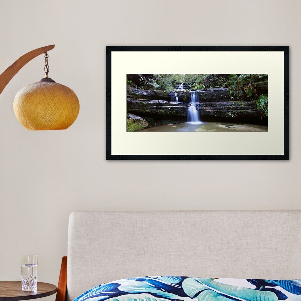 Terrance Falls, Blue Mountains, Australia Framed Art Print