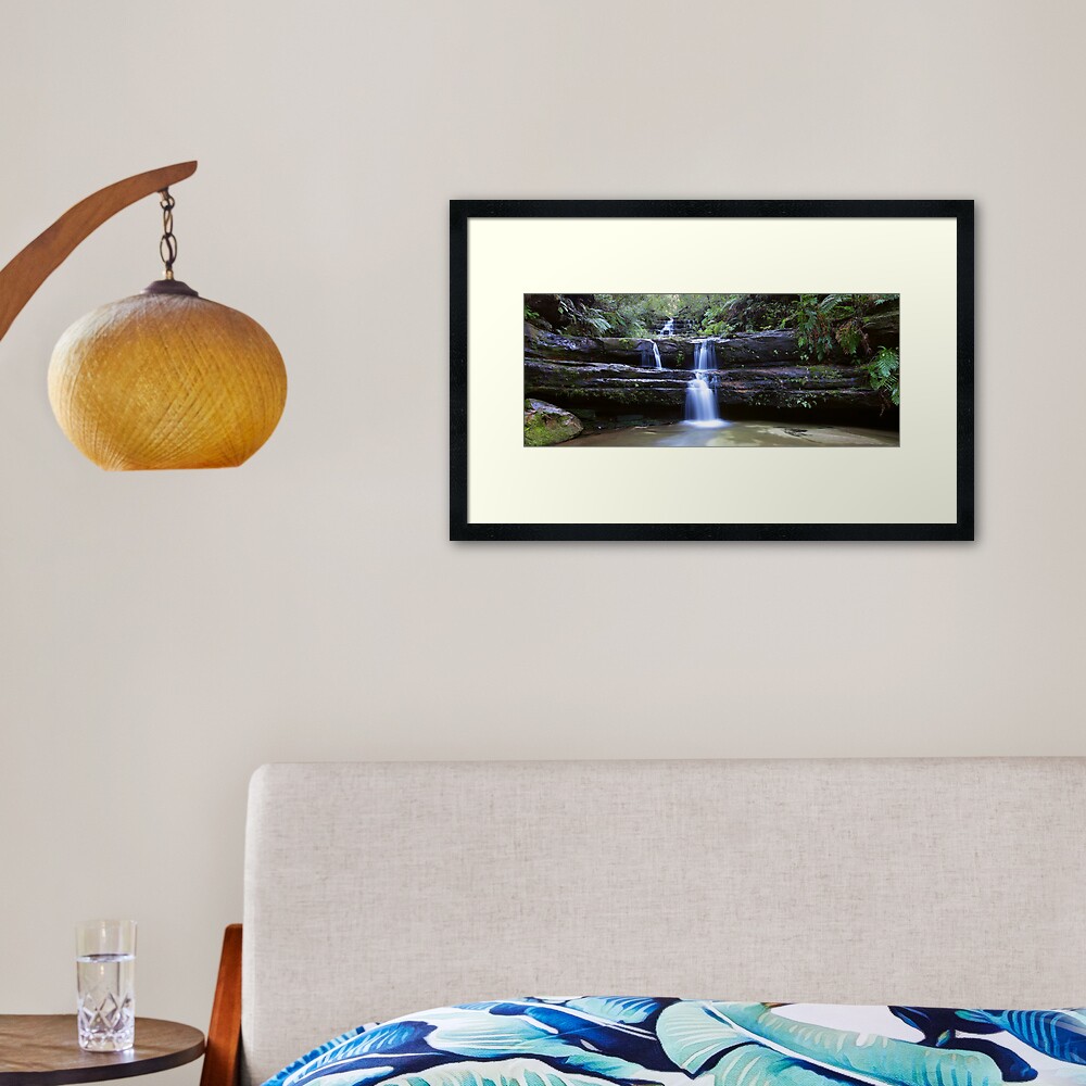 Terrance Falls, Blue Mountains, Australia Framed Art Print
