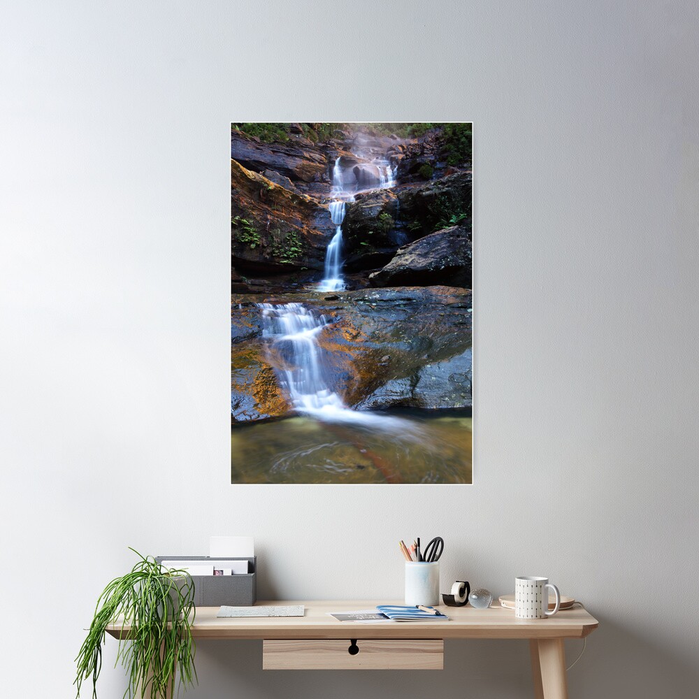 Upper Wentworth Falls, Blue Mountains, Australia Poster
