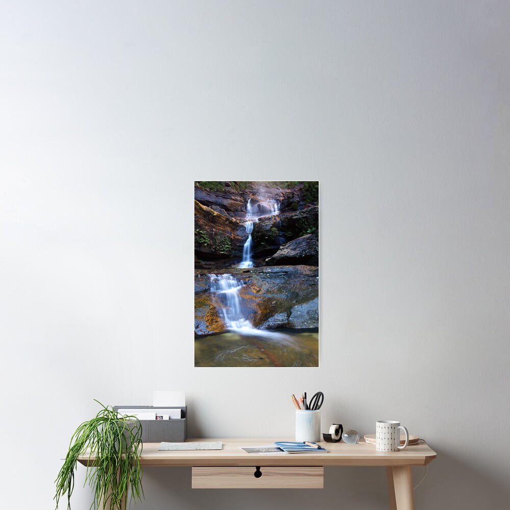 Upper Wentworth Falls, Blue Mountains, Australia Poster