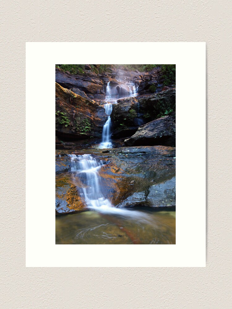 Alternate view of Upper Wentworth Falls, Blue Mountains, Australia Art Print
