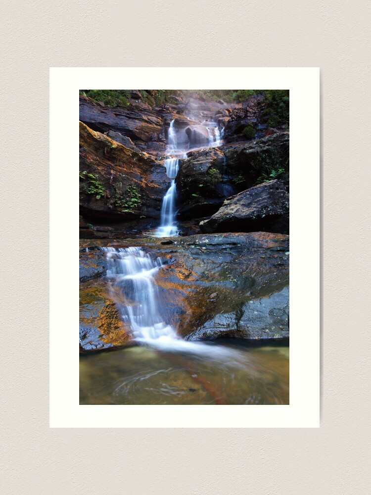 Alternate view of Upper Wentworth Falls, Blue Mountains, Australia Art Print