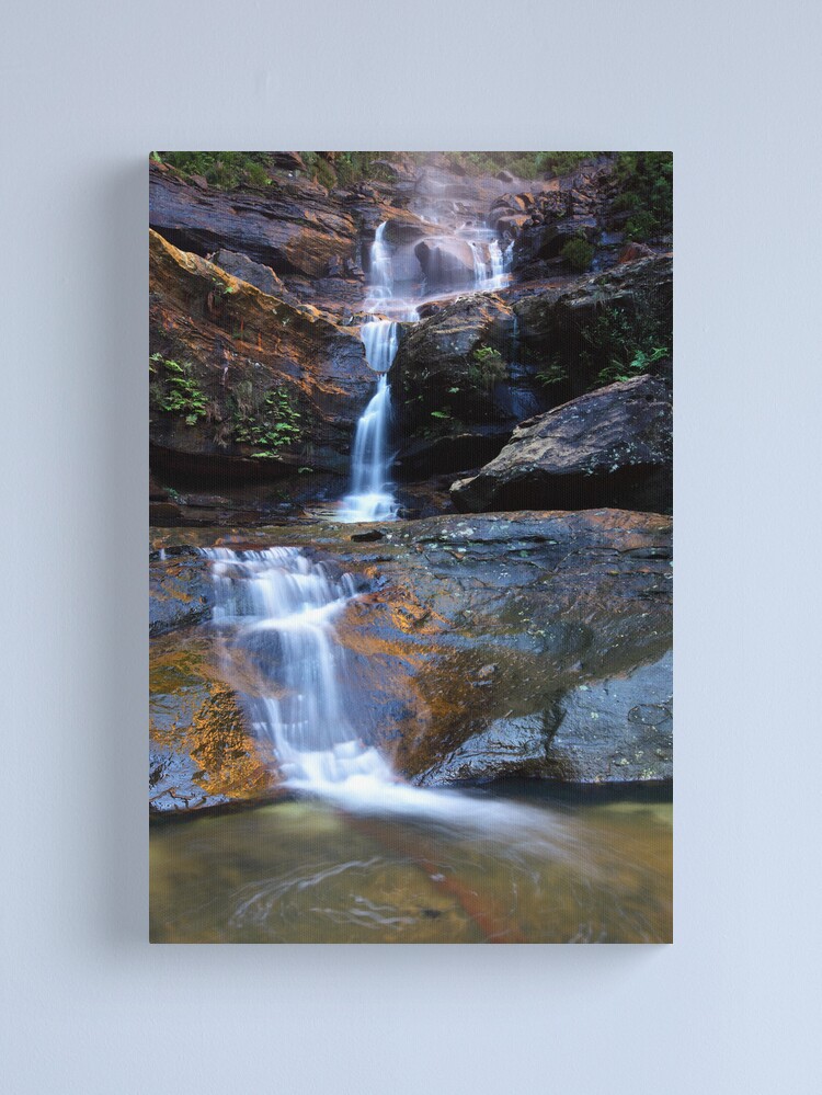 Alternate view of Upper Wentworth Falls, Blue Mountains, Australia Canvas Print