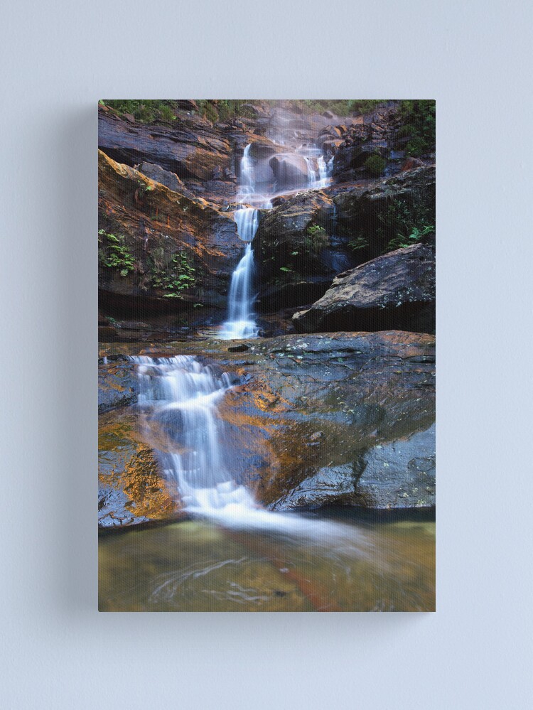 Alternate view of Upper Wentworth Falls, Blue Mountains, Australia Canvas Print