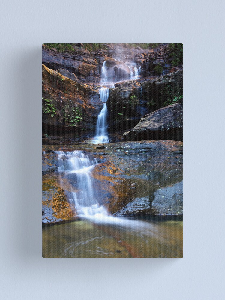 Alternate view of Upper Wentworth Falls, Blue Mountains, Australia Canvas Print