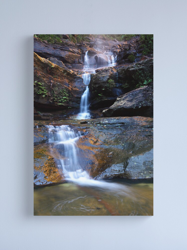Alternate view of Upper Wentworth Falls, Blue Mountains, Australia Canvas Print