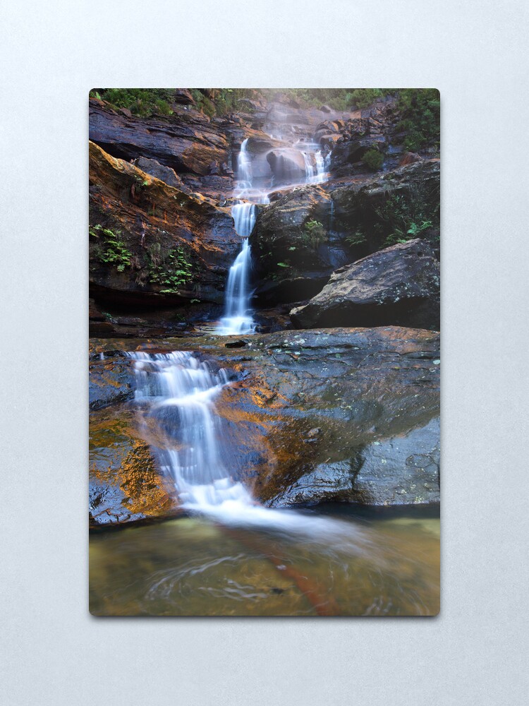 Alternate view of Upper Wentworth Falls, Blue Mountains, Australia Metal Print