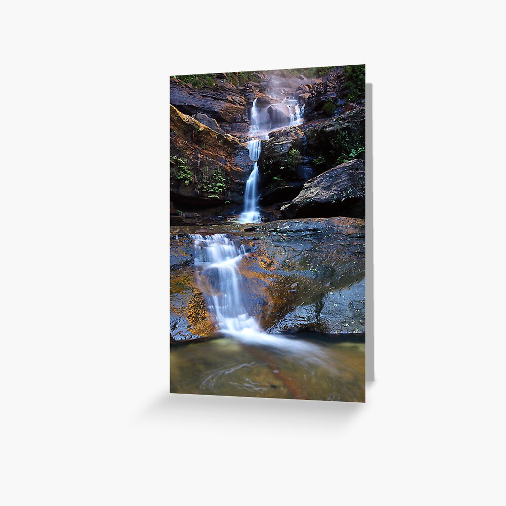 Upper Wentworth Falls, Blue Mountains, Australia Greeting Card