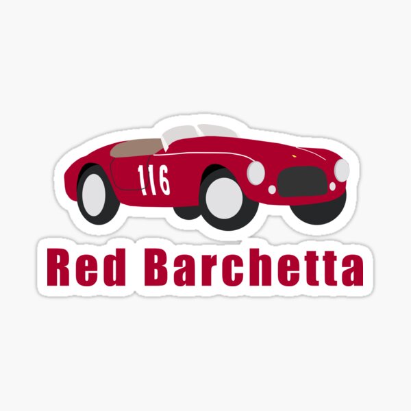 Red Barchetta Sticker
