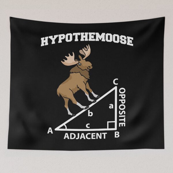 Item preview, HYPOTHEMOOSE Math Mathematics Adjacent hypotenuse designed and sold by Moonpie90.