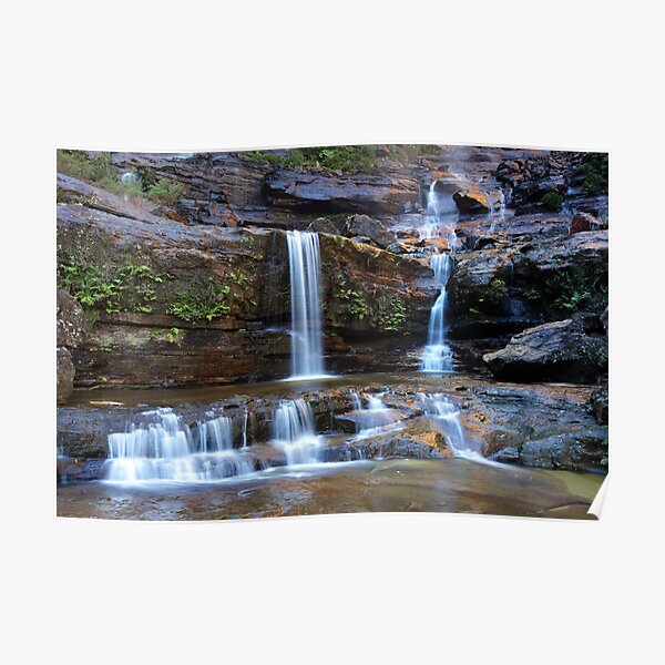 Upper Wentworth Falls, Blue Mountains, Australia Poster