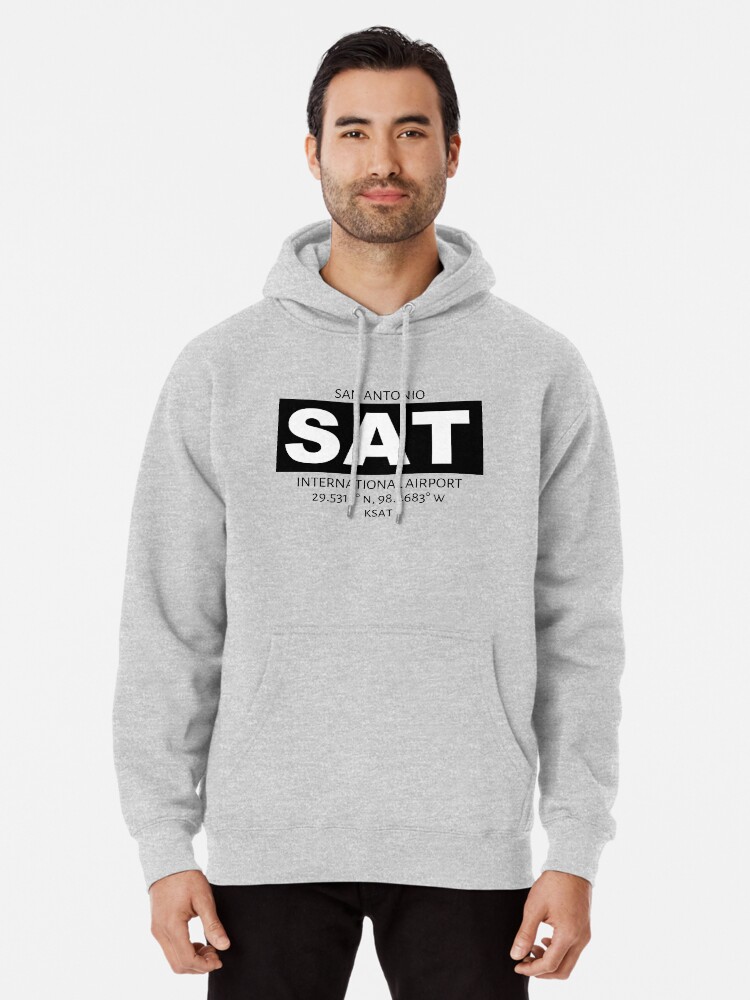 Alternate view of San Antonio International Airport SAT Pullover Hoodie