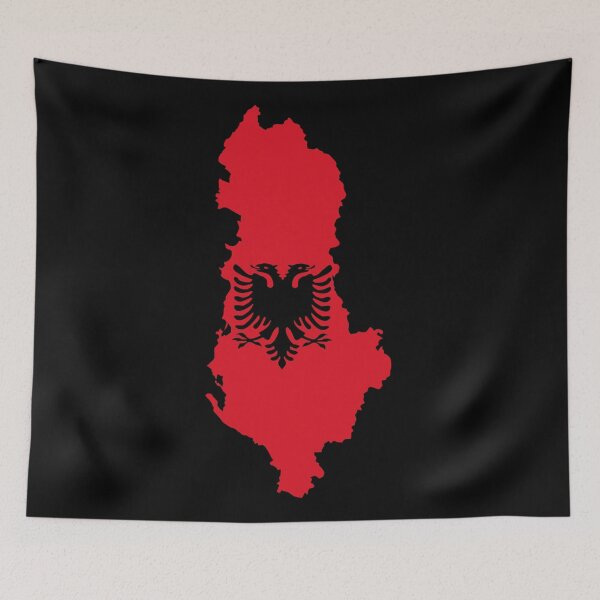 Item preview, Albania flag map designed and sold by tony4urban.