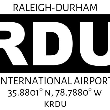 Artwork thumbnail, Raleigh-Durham International Airport RDU by AvGeekCentral