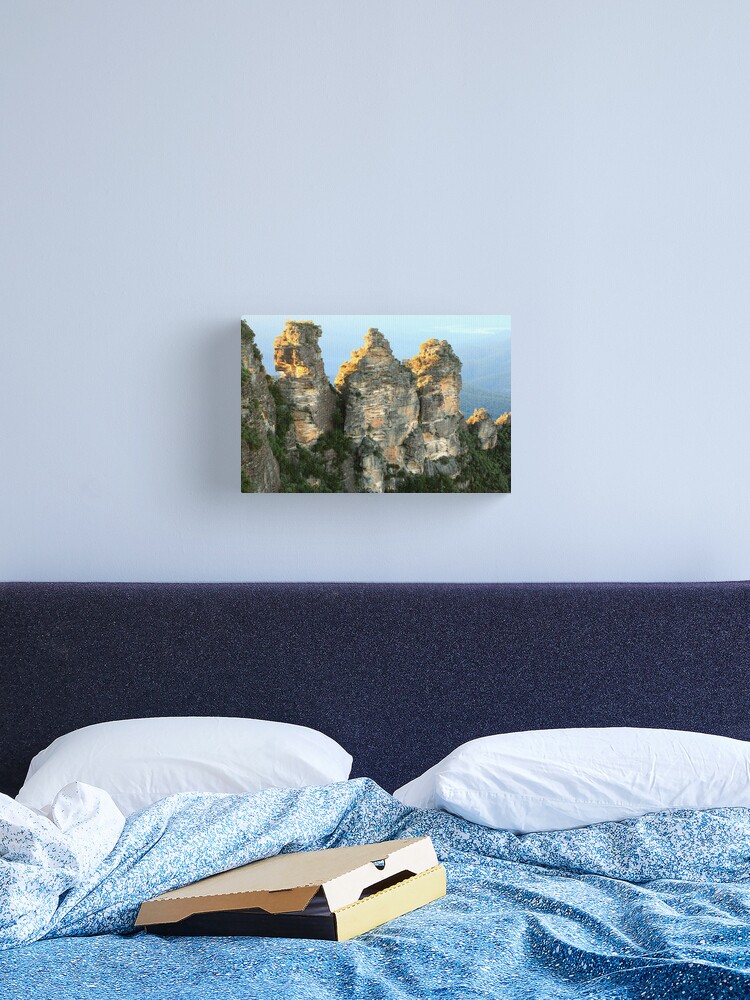 Canvas Print, Three Sisters Dawn, Blue Mountains, Australia designed and sold by Michael Boniwell