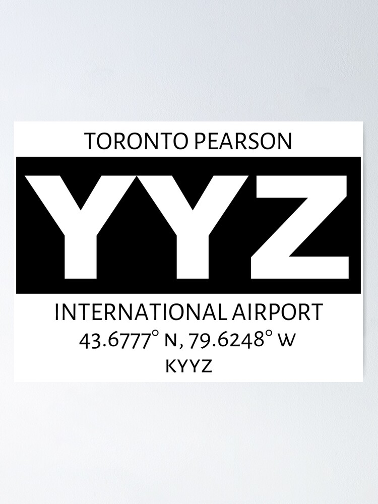 Alternate view of Toronto Pearson International Airport YYZ Poster