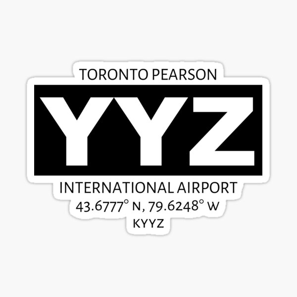 Toronto Pearson International Airport YYZ Sticker