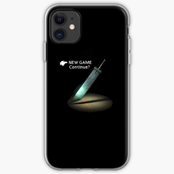 FF7 menu new game iPhone Soft Case