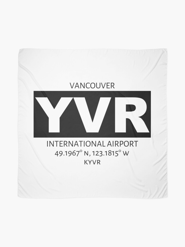 Alternate view of Vancouver International Airport YVR Scarf