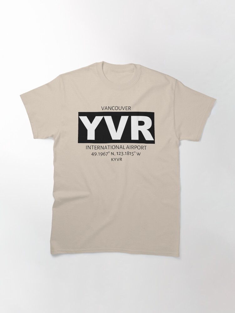 Alternate view of Vancouver International Airport YVR Classic T-Shirt