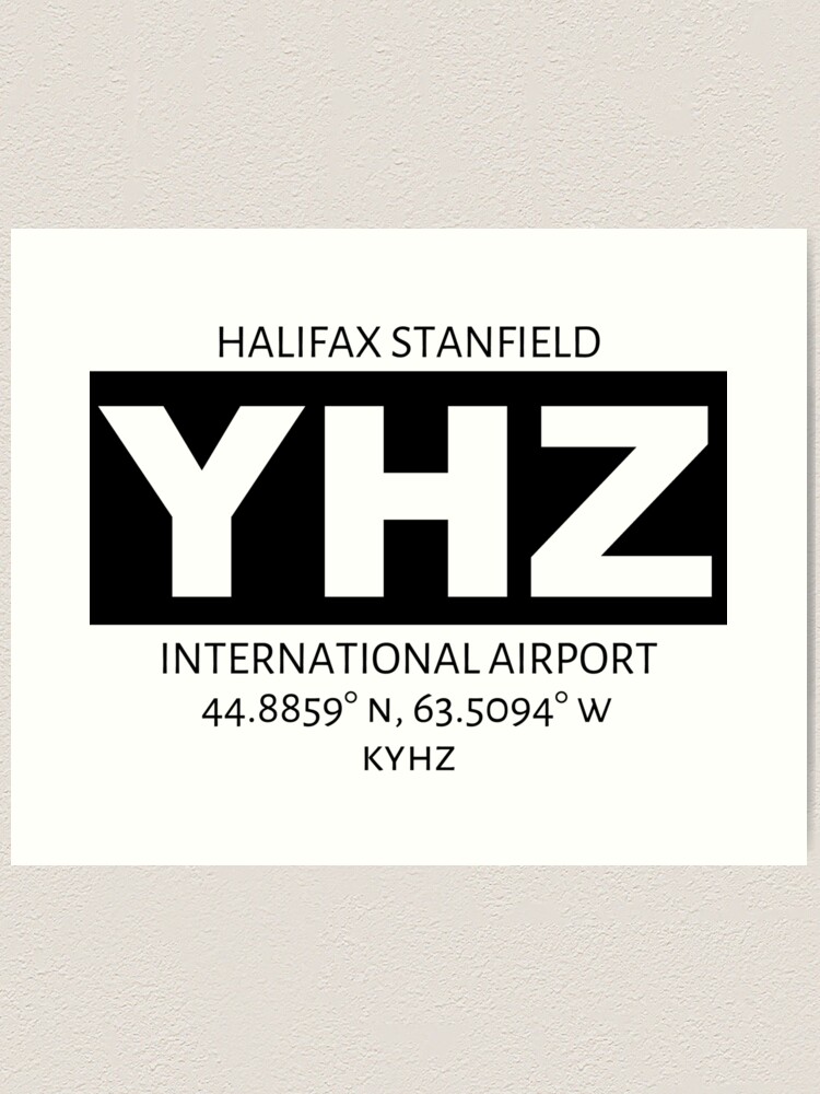Alternate view of Halifax Stanfield International Airport YHZ Art Print