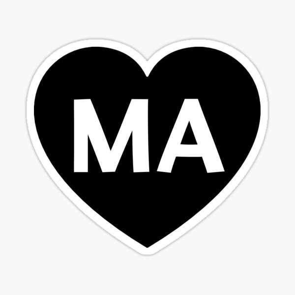 Item preview, MA Heart Black designed and sold by AmericanArt.