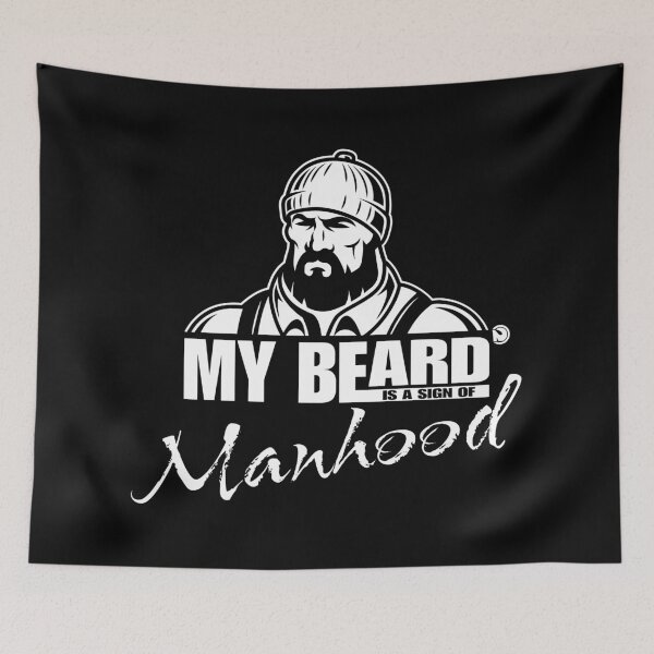 Item preview, My beard is a sign of manhood designed and sold by netrok.