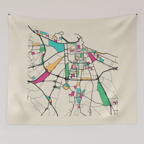 Item preview, Bari, Italy Street Map designed and sold by A Deniz Akerman.