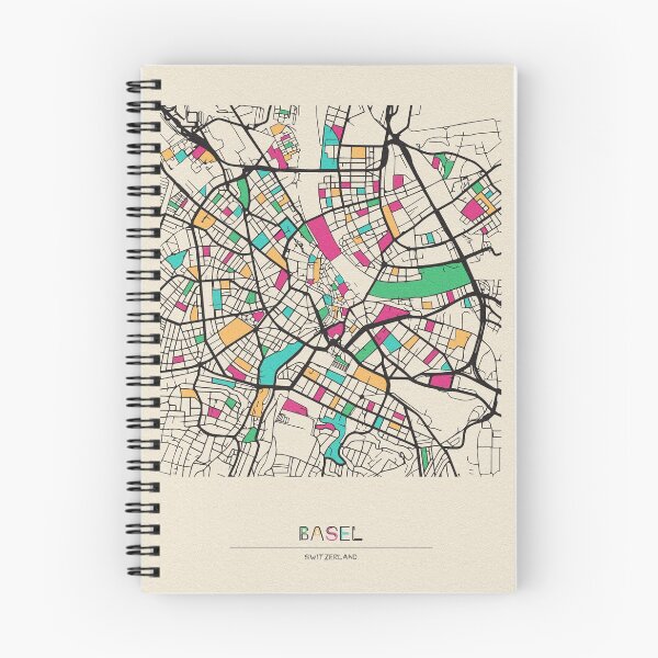 Item preview, Basel, Switzerland Street Map designed and sold by A Deniz Akerman.