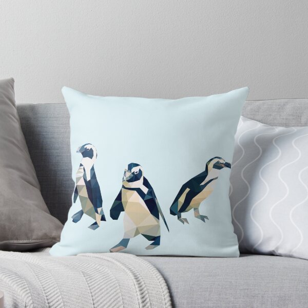 Item preview, Trio de pingüinos geométricos africanos designed and sold by purplesparrow.
