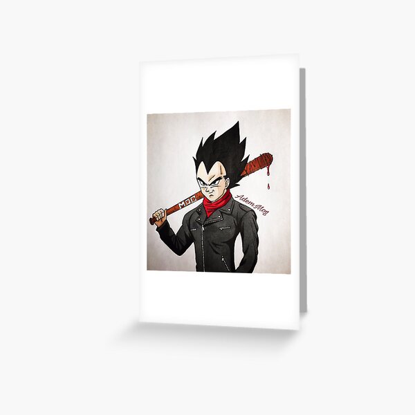 Negan X Vegeta Greeting Card