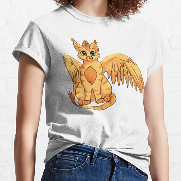 Winged Phoenix Cat Classic T-Shirt