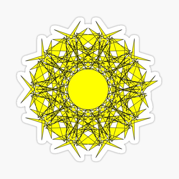 Geometrical 5 Sticker