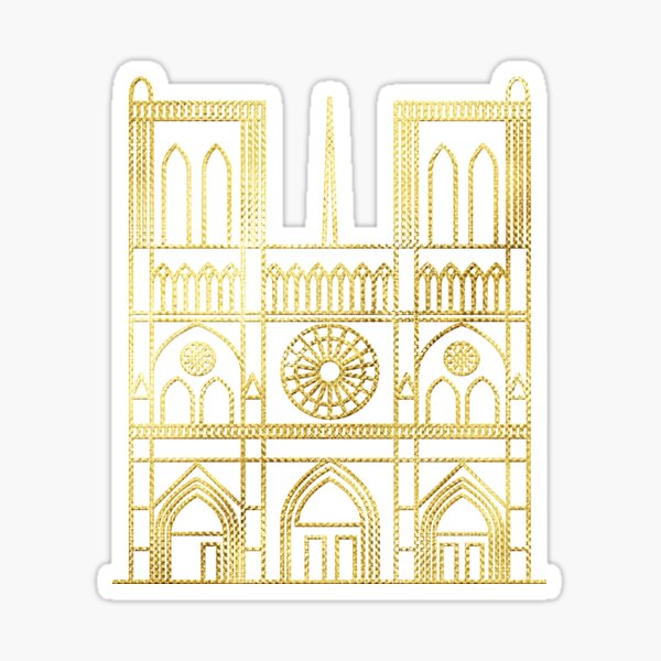 Remembering Notre Dame Sticker