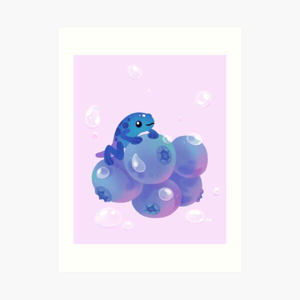 Blueberry poison yogurt 1 Art Print