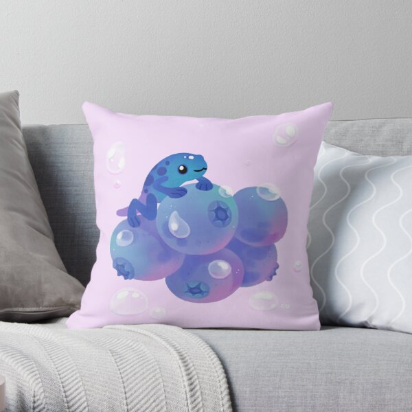 Blueberry poison yogurt 1 Throw Pillow