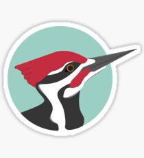 Minty Woodpecker Sticker