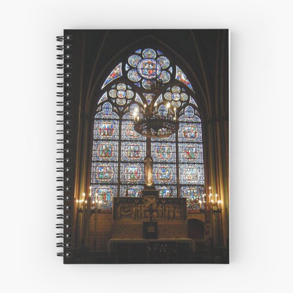 Item preview, Stained Glass Windows Cathedral Notre Dame De Paris Print Photo designed and sold by Astrogearstore.