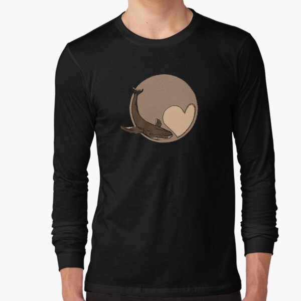 Pluto: Whale and Heart Long Sleeve T-Shirt